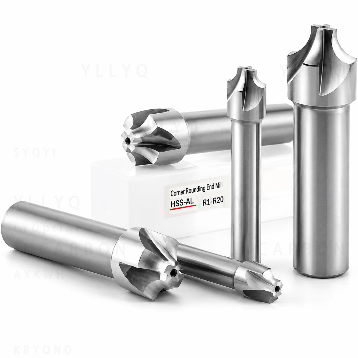 Corner Rounding End Mill HSS Radius Cutter R1 R2 R3 R4 R5 R20 2 Flute 4 Flute Fillet Radius Milling Cutter CNC Machine Tool