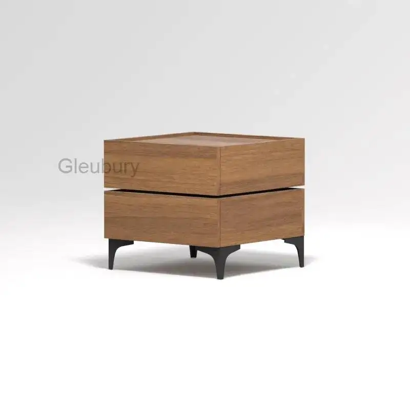 Bedside Rotatable Italian Tables Modern Style Simple Storage Floor Cabinet Home Bedroom Bedside Storage Cabinets