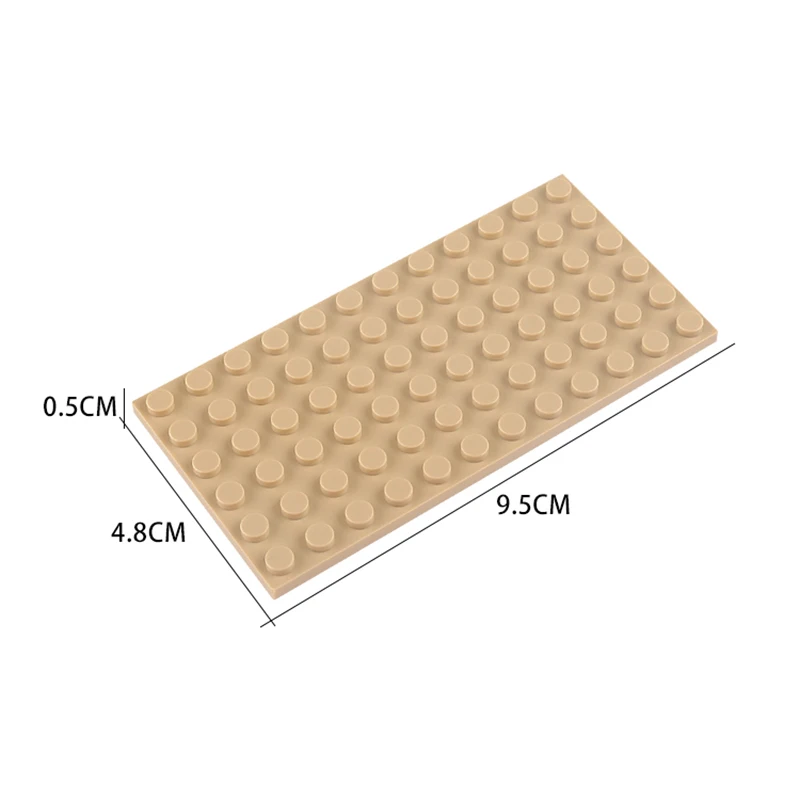 5 Small Grain Block Base Plates - 6x12 Hole Blocks - Kids Puzzle Set, Creative DIY Construction Toys Accessories, Block Wall Toy image 5