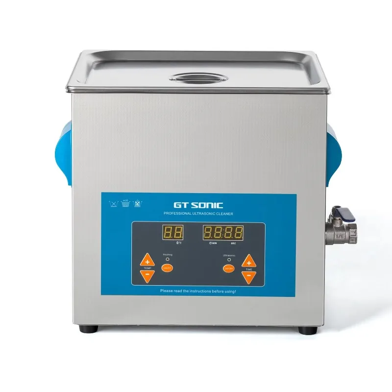 9L 200W Digital Heated Ultrasonic Cleaner with Stainless Steel Tank for Household Use and Spare Parts