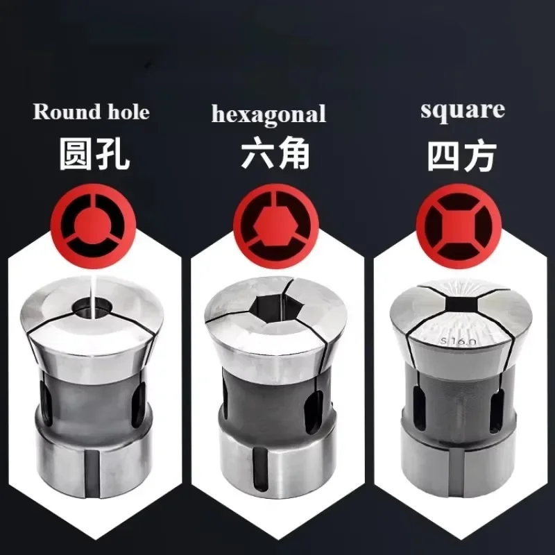 

CNC lathe chuck spindle collet, Type CK-46 machine, CNC spring steel chuck, round hole、3mm-36mm