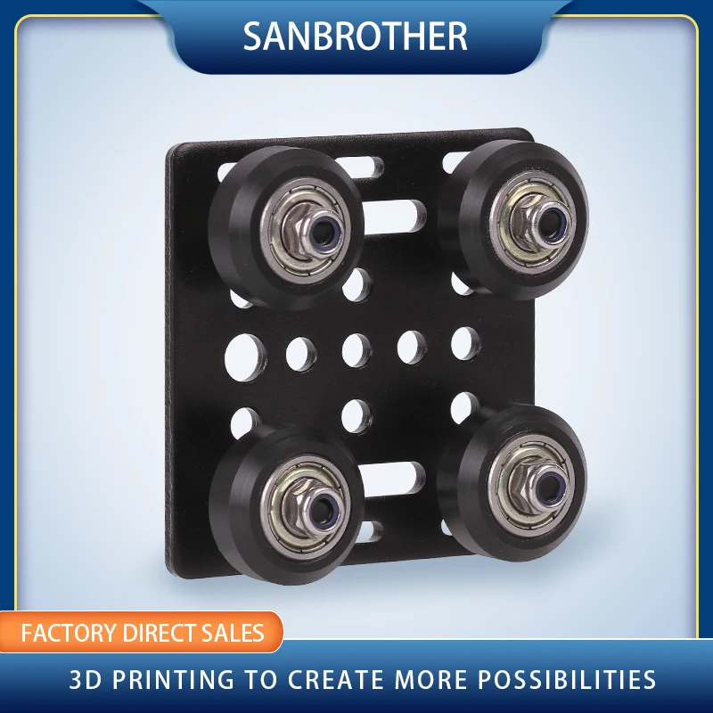 Opensource V-openbuildd Gantry Plate sets special slide pulley for 2020 /2040 V-Slot aluminum profiles wheels 3D Printer parts