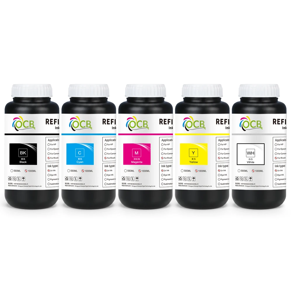 1000ML UV Ink For Ricoh Gen5 Seiko Konica Printhead GH2220 / Gen3 / Gen4 /Gen4L/ Gen5i / Gen6 /G3/G4/G5/G5i/G6 Hard & Soft Ink