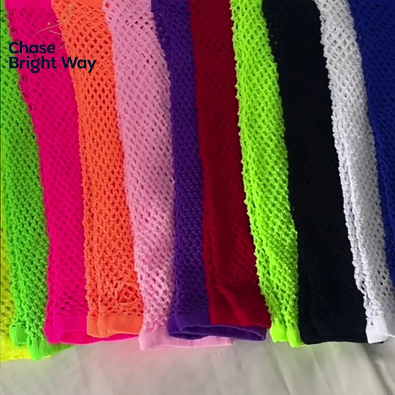 1Pair Womens Long Fishnet Net Gloves Fingerless Mesh Gloves Punk Rock Fancy Night Club Party Arm Warmer Gloves Sexy Gloves