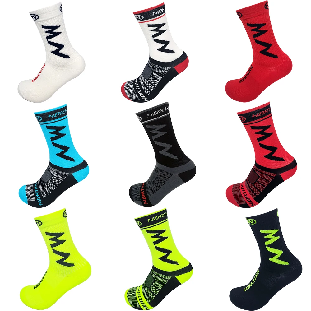 1 pair of Breathable New Football Men Women Anti-slip Soft Socks Running Soccer Basketball Cycling Sports Grip Socks