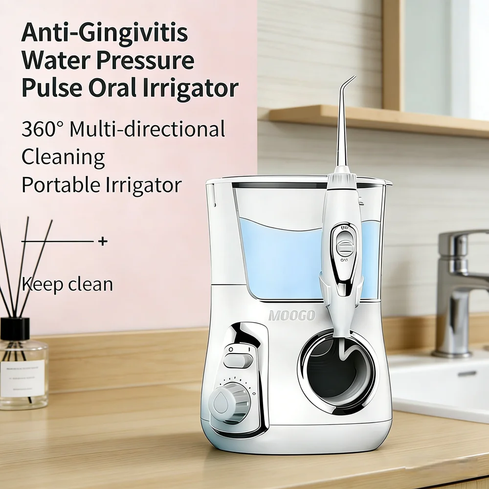 

Электрический настольный ирригатор для полости рта, 10 режимов, 800 мл, для домашнего использования, с 5 многофункциональными насадками-соплами