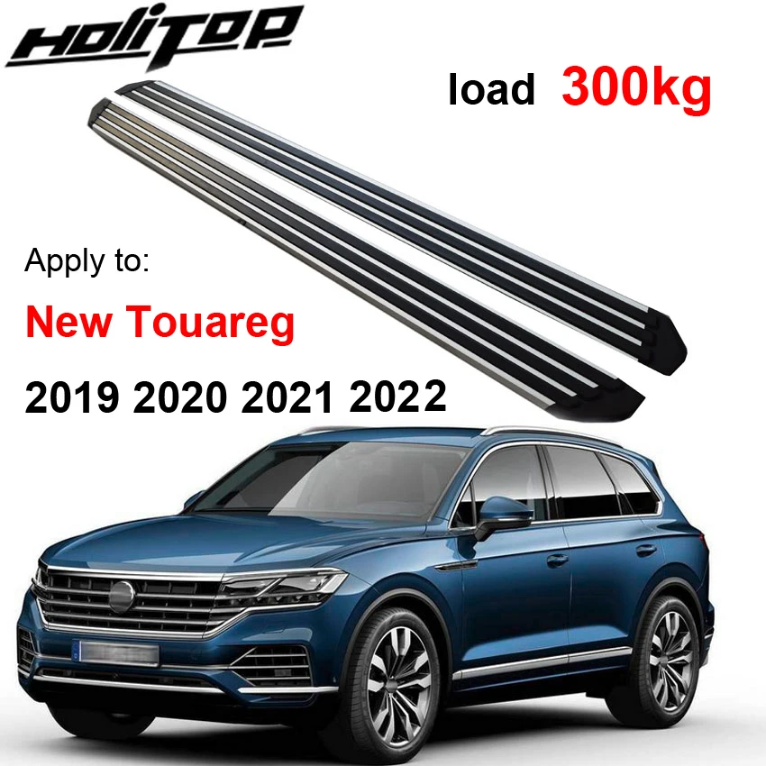 

OE running board side step pedals nerf bar For VW Touareg 2019 2020 2021 2022,Thicken design,can stand 5 persons,ISO9001 quality
