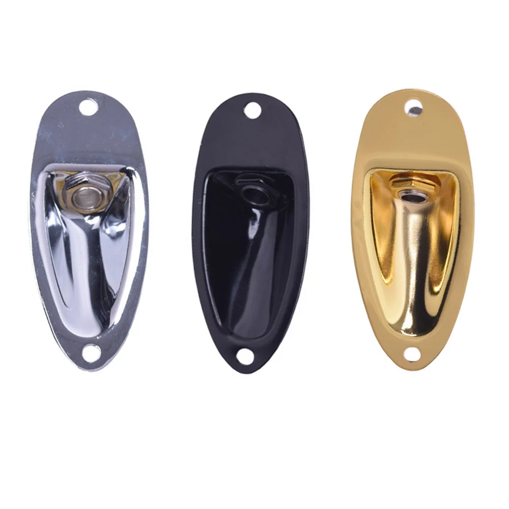 

Vibration Pickup Jack Electronic Socket Plate Guitar Output Zinc Alloy for Electric Fittings Bass Input