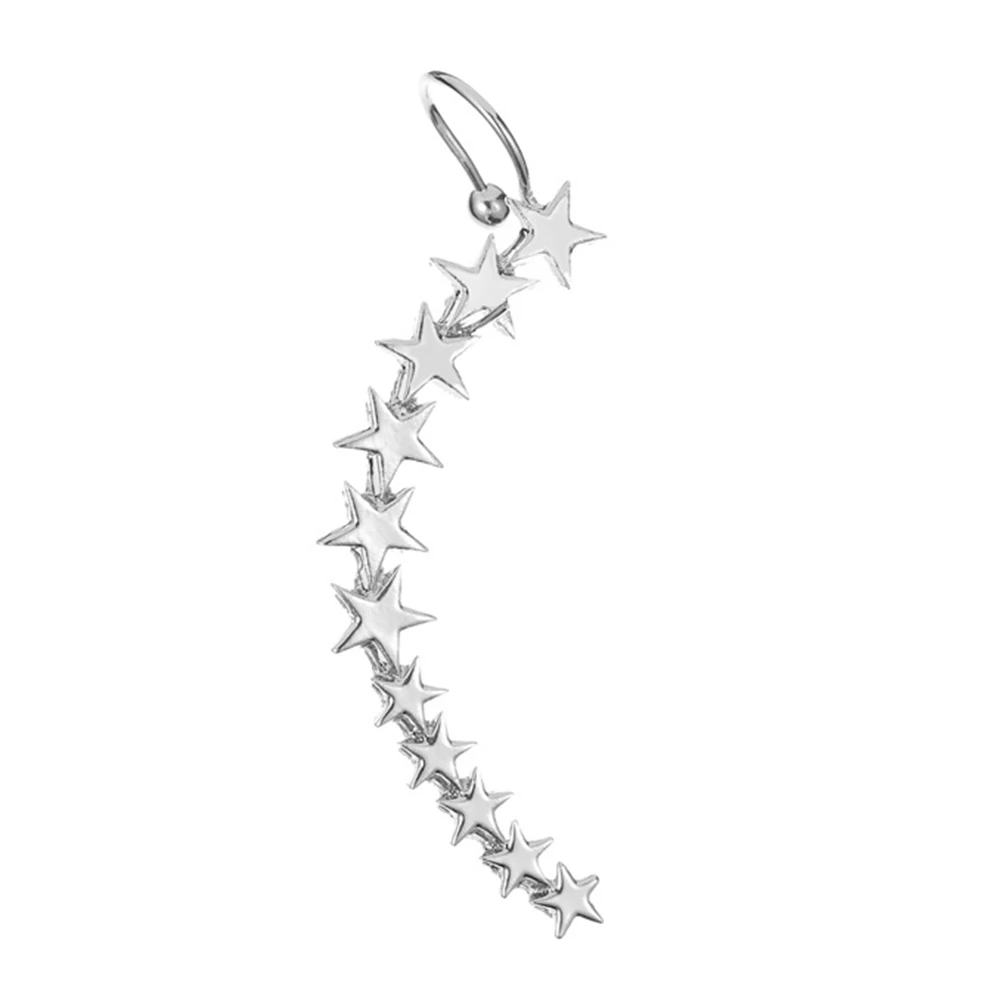 

Elegant Stars Ear Clips Stainless Steel Alloy Women Jewelry Trendy Long Lasting Gift for Prom Party Wedding Special Occasions
