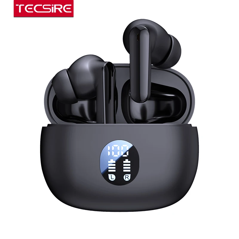 TECSIRE M69 หูฟังบลูทูธไร้สายในหู เสียงสเตอริโอบาสสแตนเลส ควบคุมด้วยการสัมผัสพร้อมไมโครโฟน