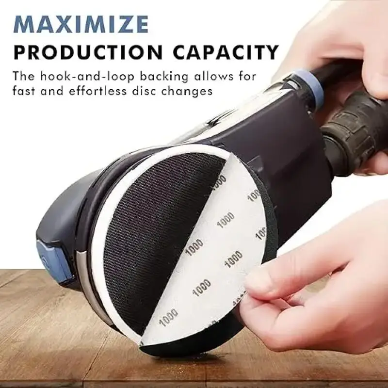 1-20Pcs 150/180/200mm 6/7/8inch Universal Dry and Wet Sanding Disc Sanding Paper Metal Polished Woodworking Tools Abrasive Discs