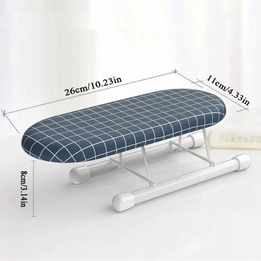 Portable Foldable Mini Ironing Board Heat Resistant Home Supplies Ironing Board Rack Metal Household Clothes Ironing Cover