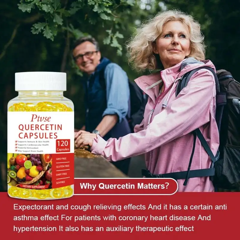 Quercetin Vegetarian Capsule with Zinc Antioxidant Skin Beauty Heart&brain health Respiratory Health Respiratory Health