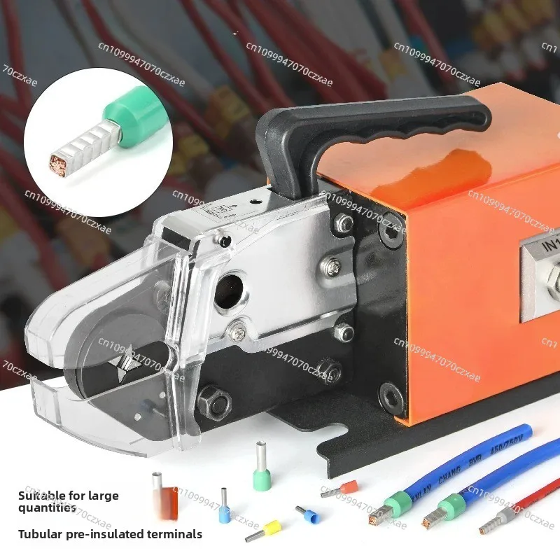 AM6-4 Pneumatic Ferrule Crimper, Square Crimp for Pre-insulated Tube Terminals