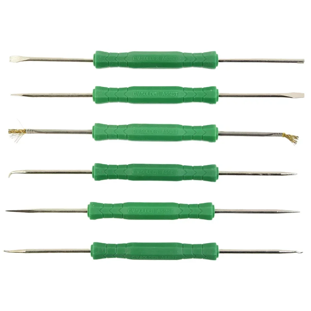 6Pcs Desoldering Aid Tool Kit Soldering Aid Assist Tool PCB Cleaning Repair Tool Soldering Wire Soldadora Soldering Tools