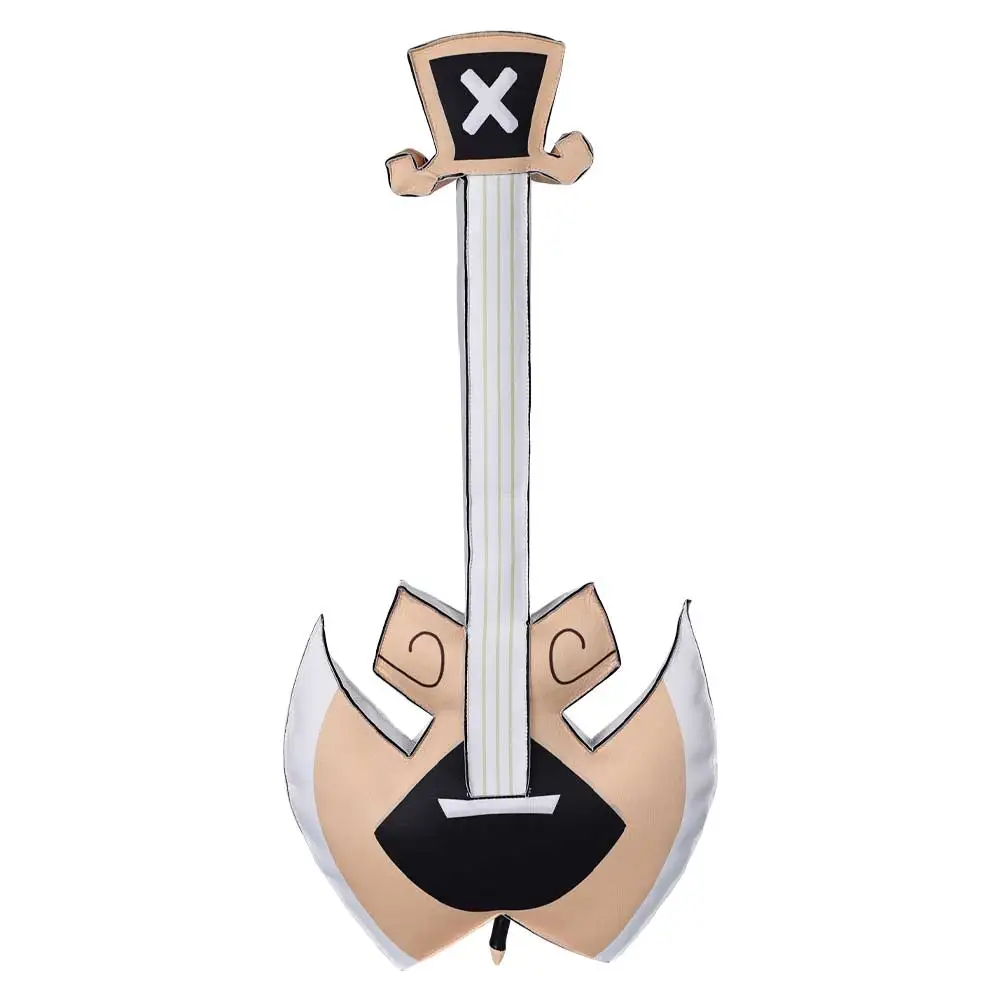 أنيمي الكرتون الجحيم نزل آدم تأثيري الغيتار لعب الأدوار حلي اكسسوارات وتتسابق الدعامة الكبار النساء الرجال هالوين بدلة حفلة الدعائم #5