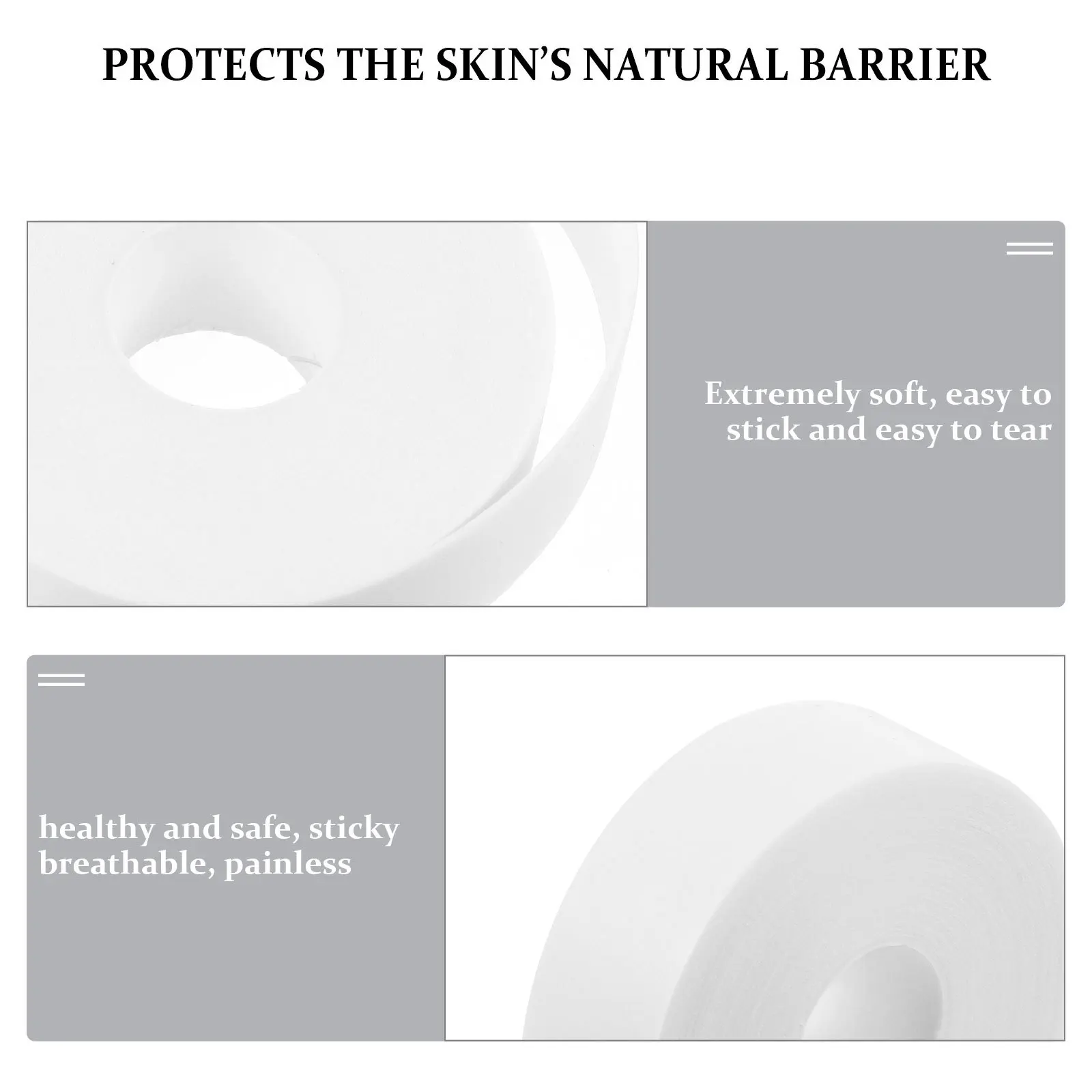 

2Pcs Professional Eyelash Extension Tape Foam Breathable Isolation Patches Peel Off Brown Eyelash Extension Tape