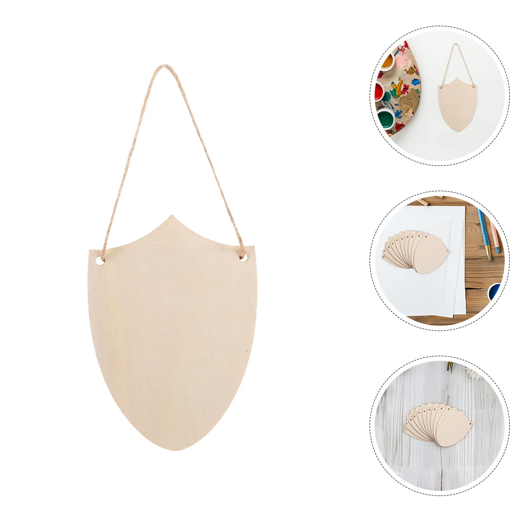 

20Pcs DIY Wooden Shields Unfinished Cutouts for Home Decor Party Favors Creative Projects Smooth Surface Endless Possibilities