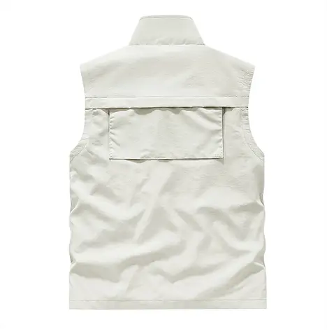 Sommar Herr Utomhus Cargo Andningsbara Ärmlösa Västar Herr Fisk Sport Flerficksvästar Kappa Man Lös Casual Kofta Väst 10 best sales väst med flera fickor - №2