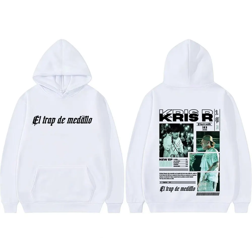 Rapper Kris R Trap De Medallo 2025 Tour Hoodie Men's Clothing Long Sleeve Classic Hoodies Harajuku Fashion Oversized Sweatshirts #4