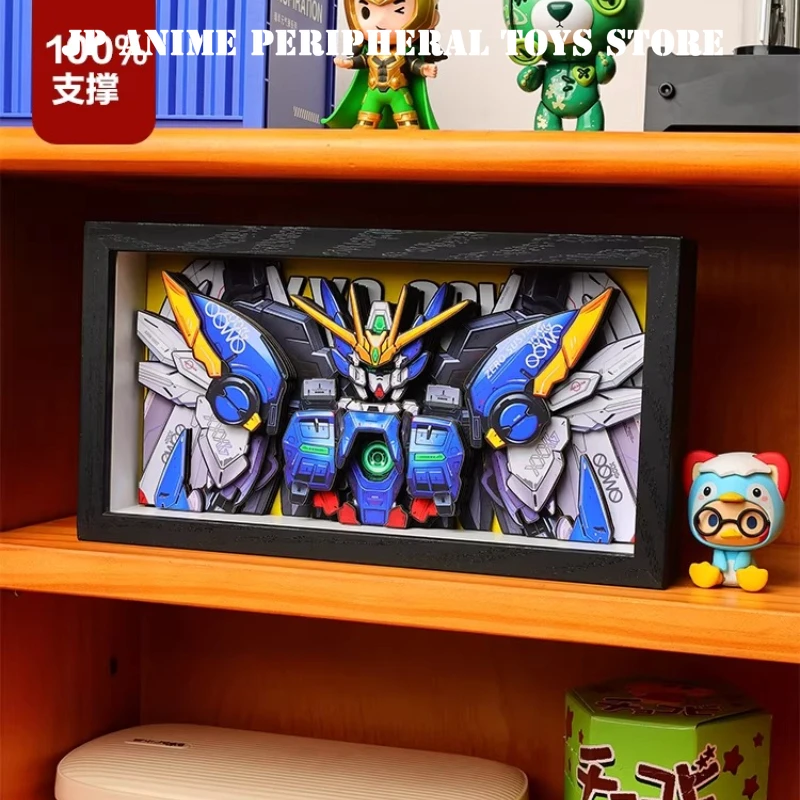 

Декоративная 3D-картина GUNDAM 2026: Фигурка RX-78 MB-002, ручная работа, настольное украшение в рамке