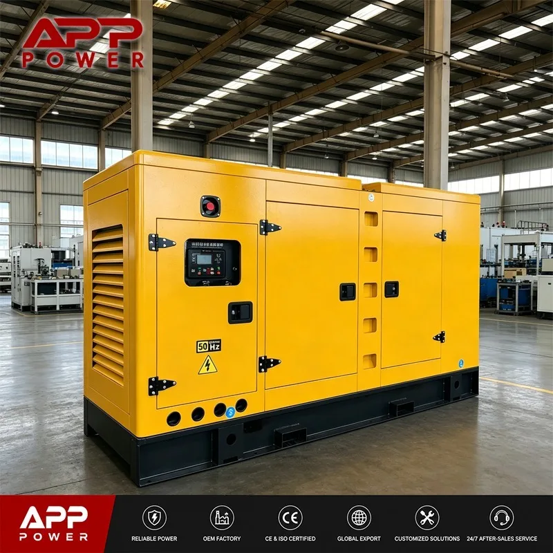 50KW 60KVA Super Silent Diesel Generator 4BTA3.9-G2 70dB 50Hz Factory Direct Sale