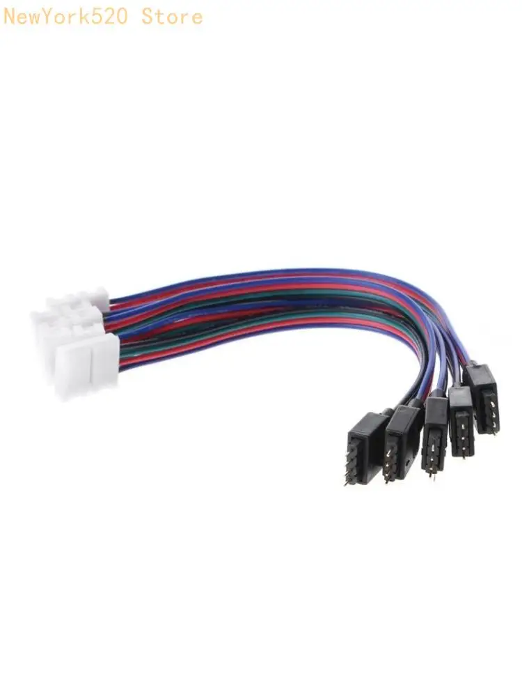 5 Pcs 15cm 4 Pin 4 Pin 5050 3528 LED RGB Strip Extension Connector Cable Wire N84C