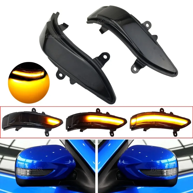 For Subaru Forester Tribeca Outback Legacy LED Dynamic Turn Signal Side Mirror Blinker Indicator Light Lamp