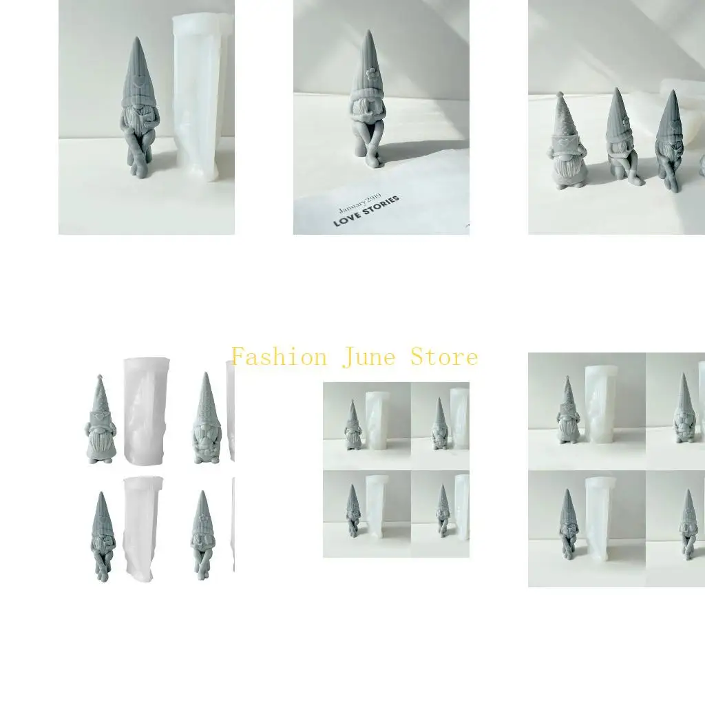 

N5KA Gnome Resin Mold Silicone Mold Plaster Cement Epoxy Mold