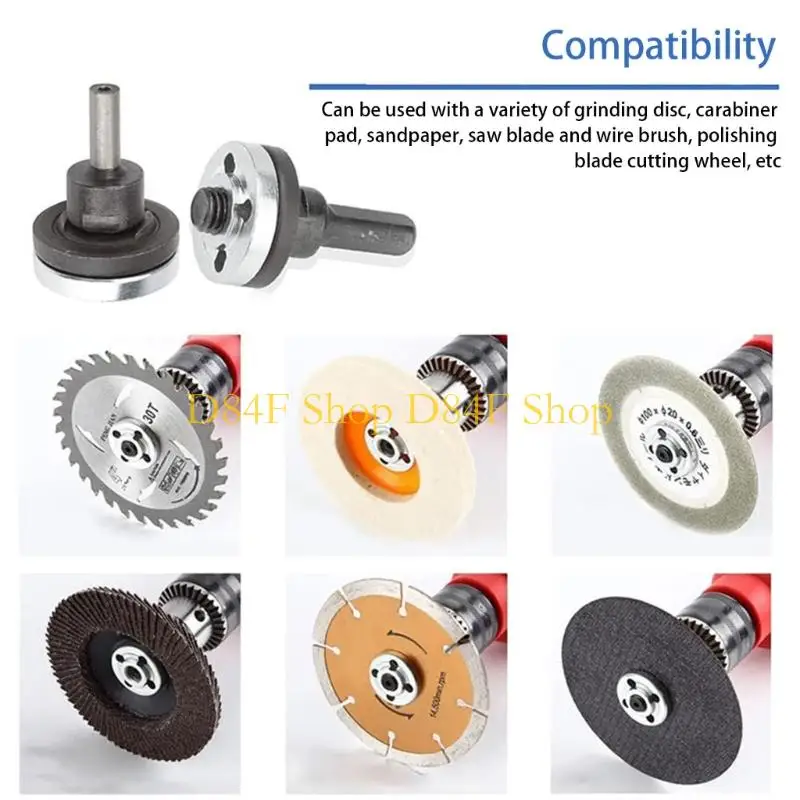 D84F 10Pcs Electric Drill Convert Angled Grinder Metal Connecting Rod Set Grinding Connection Adapter For Cutting Disc