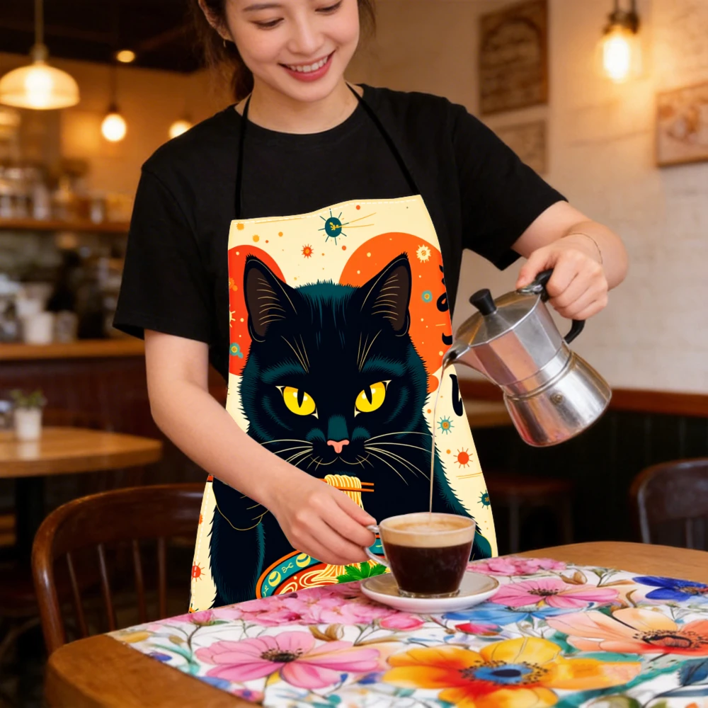 Fartuch z nadrukiem kreskówkow – Home Cooking For Cats recenzja i cena