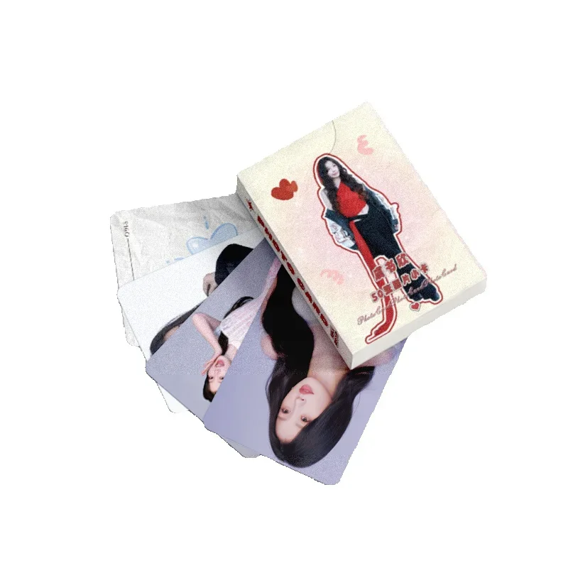50 pezzi/set Yu Shuxin (Esther Yu) Laser Lomo Card Chinese Idol Photo Card Fans Collection Card
