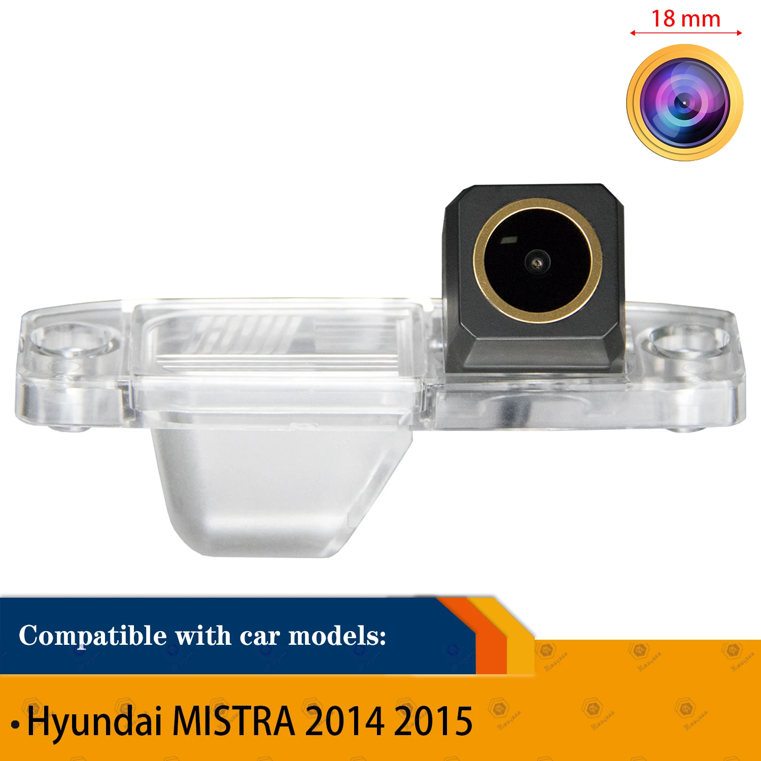 HD 1280*720P Rear View Camera for Hyundai MISTRA 2014 2015,Night Vision Reversing Backup Waterproof License Plate Light Camera