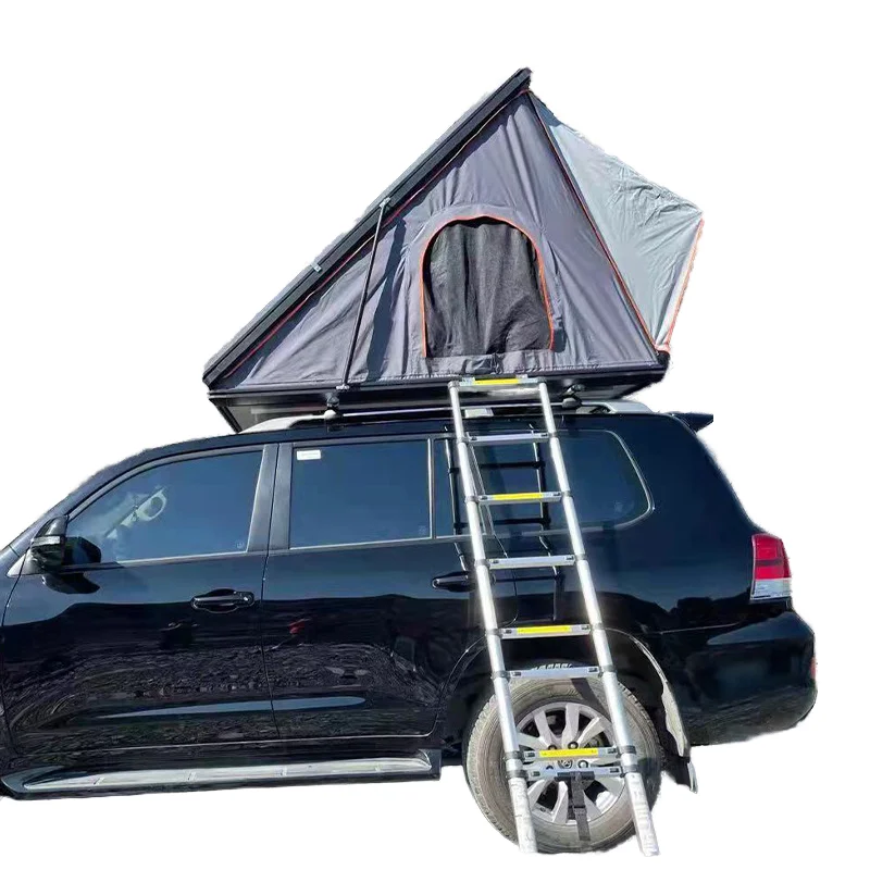 Triangle Roof Top Tent Outdoor Travel SUV Hydraulic Automatic Aluminum Alloy Oxford 2000-3000mm Waterproof Double Layer
