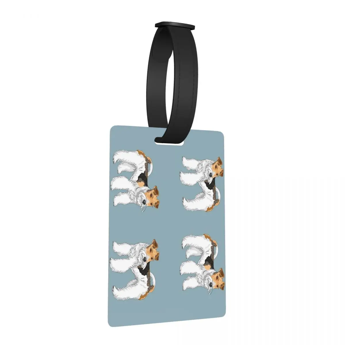 

Ретро проволочные волосы фокстерьер дизайн багажные бирки чемодан дорожная мода багаж посадка бирка держатель этикетки ID имя адреса