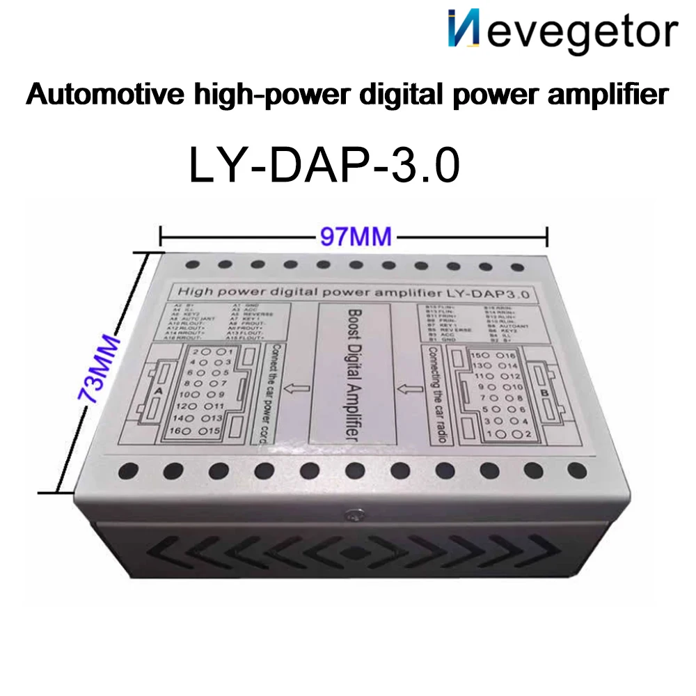 

For Car-mounted Android Large-screen Machine Automotive High-power Digital Power Amplifier Suitable