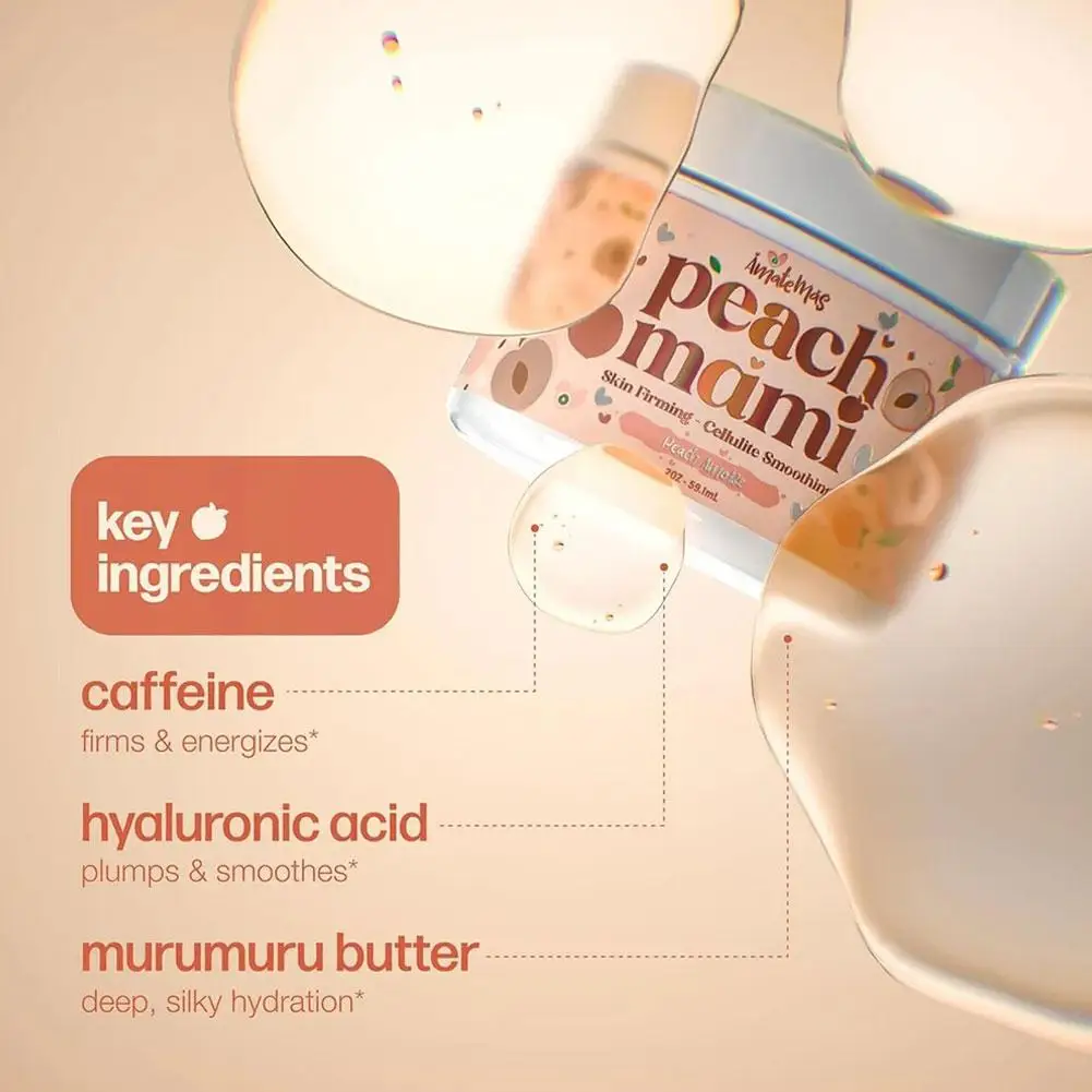 

Укрепляющий крем для тела Peach Mami, улучшающий тусклую кожу, легкий крем, впитывает быстро стойкий, разглаживающий свежий персиковый аромат