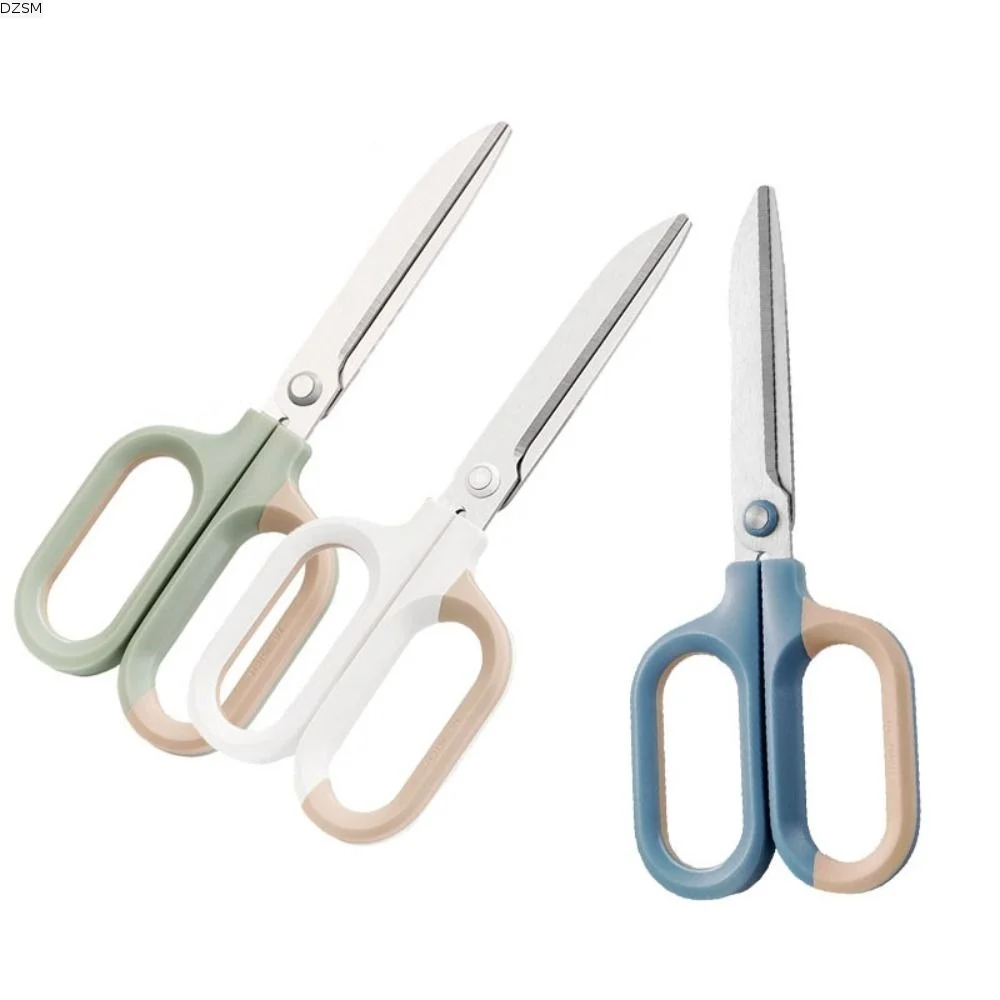tesoura-de-papel-domestica-de-aco-inoxidavel-com-cabo-grande-de-duas-cores-e-acabamento-colorido-18cm