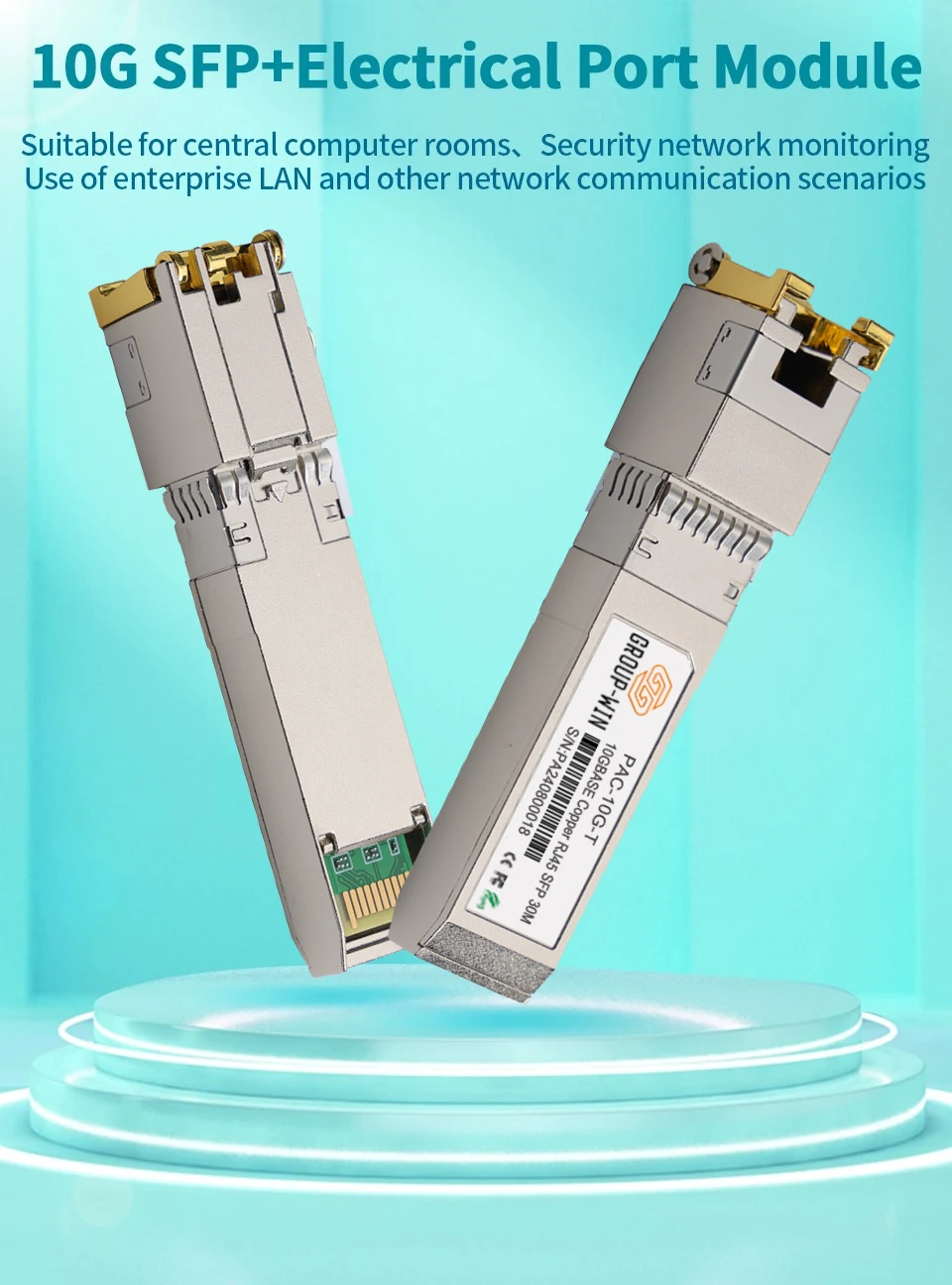10G SFP + وحدة النحاس SFP + إلى RJ45 10GBase-T RJ45 موصل 30 متر متوافق مع Mikrotik/Zyxel/Hisource/HORACO/Router/Switch