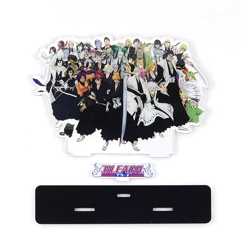 group ichigo Kisuke Yoruichi Byakuya Renji Gotei 13 acrylic standee figurines desk decoration cake topper