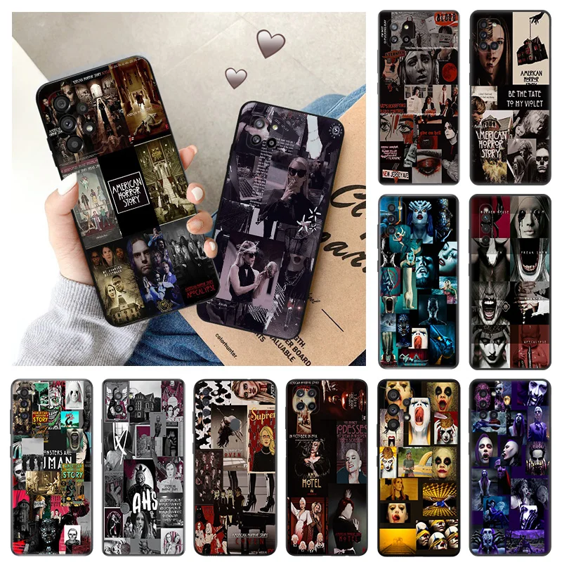 Silicone Phone Cases for Samsung A32 A73 A72 A71 A54 A53 A52 A51 A42 A41 A34 A33 A24 A23 A22 A14 A13 American Horror Story Cover