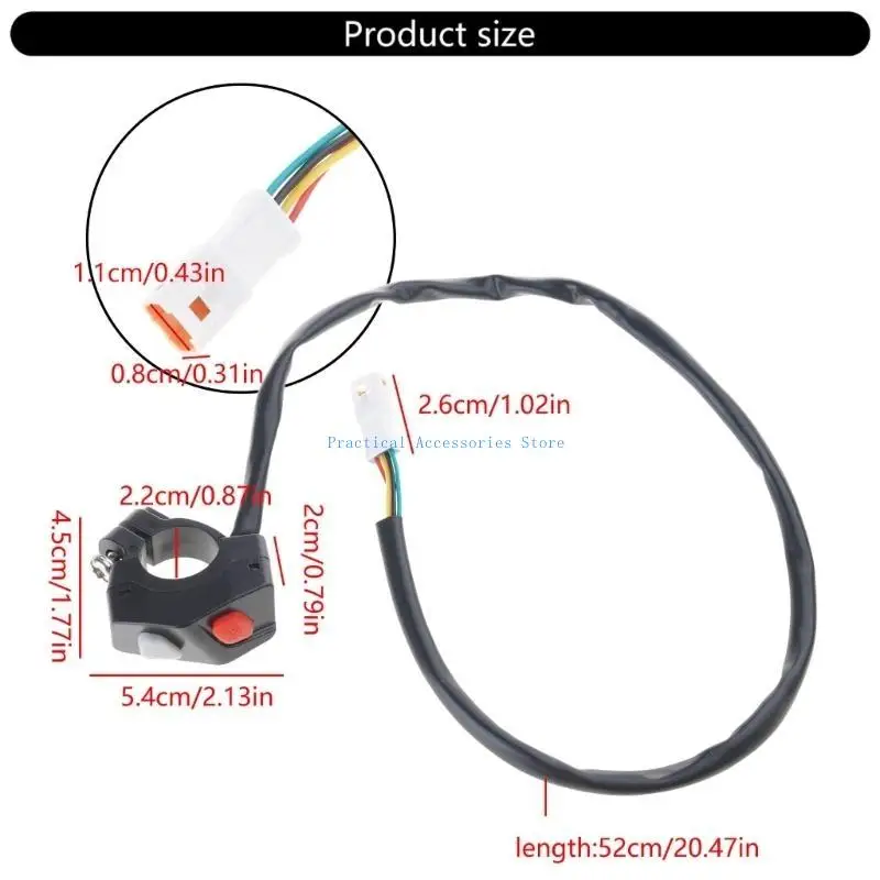 U75E الدقة مفتاح التحكم في المحرك مع التصاميم الحديثة تنوعا دراجة نارية مفاتيح الإشعال تركيب بسيط للدراجة #6