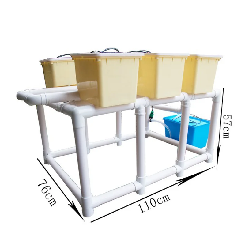 Balcony Soilless Cultivation Hydroponic Melons, Fruits and Vegetables Planting Set with Shelves Bucket System Flower Pot