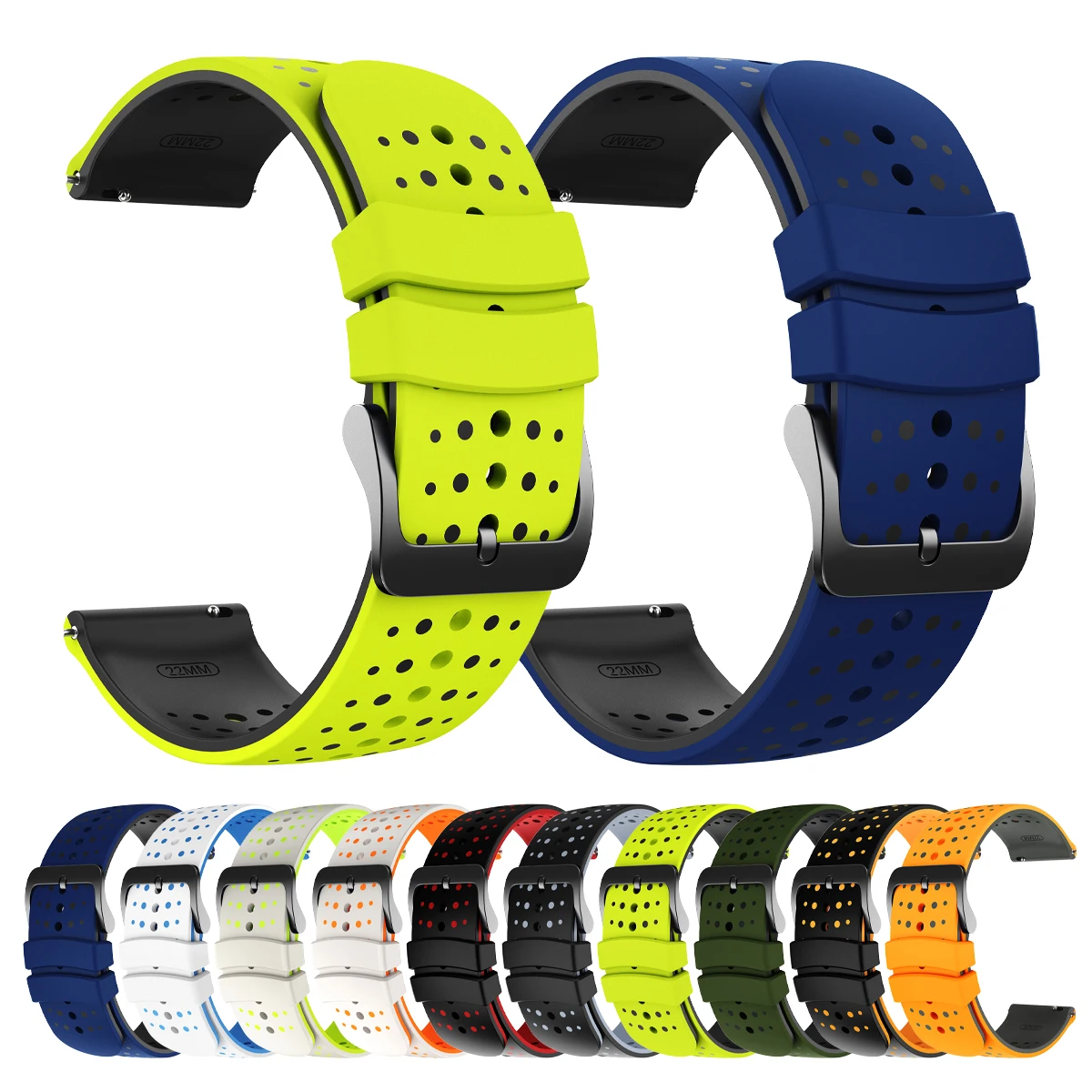 Silicone Strap For Xiaomi watch S5 5 S4 S3 2 pro S1 Active Sport Bracelet correa Xiaomi watch 2Pro/Color 2 Wristbands 22mm Band
