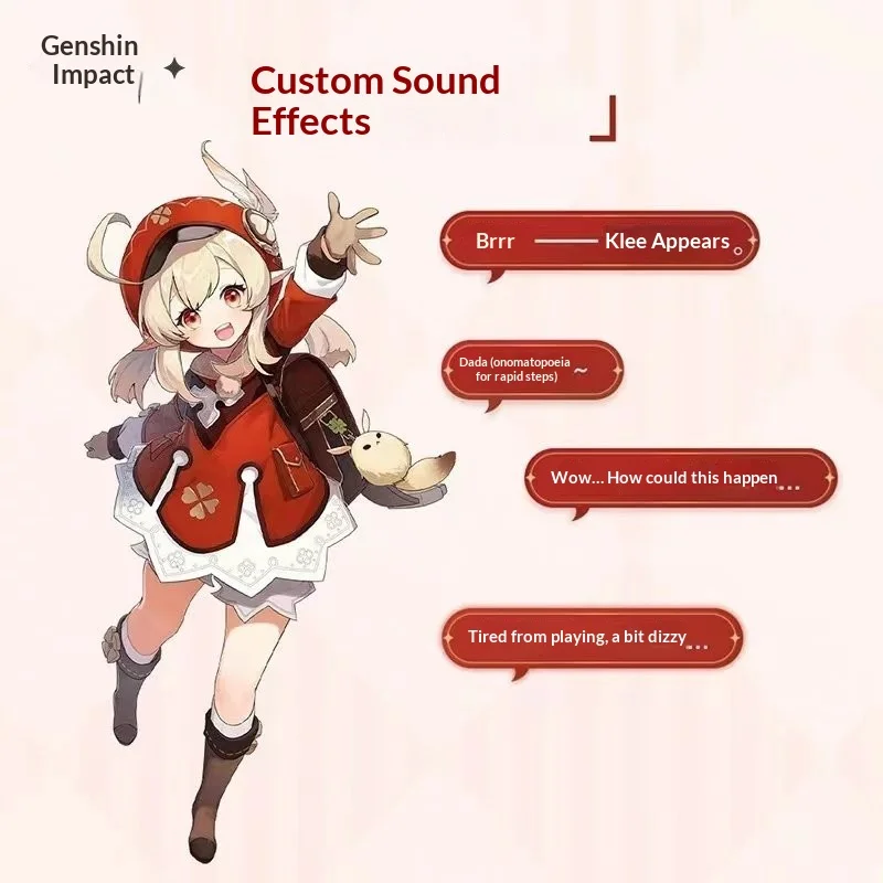 Game Genshin Impact Limited Custom AirDots 3 Pro Klee Wireless Headphones Noise Cancelling Bluetooth Gift Box Set Halloween Gift