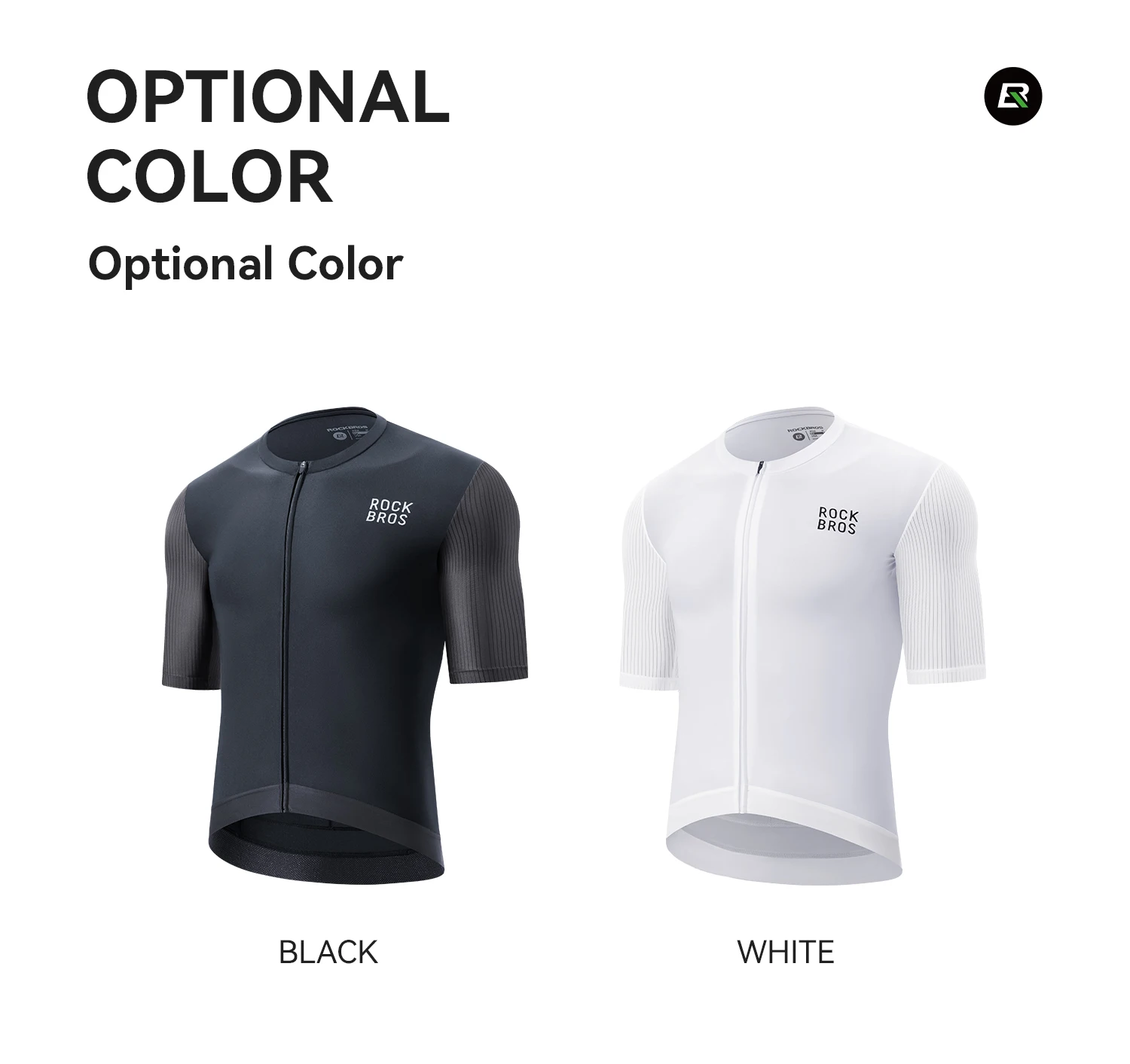 ROCKBROS Radtrikot, Sommer, kurzärmelig, atmungsaktiv, hochelastisch, schnelltrocknend, Sportbekleidung, Fahrradbekleidung, winddicht. – Detail 4