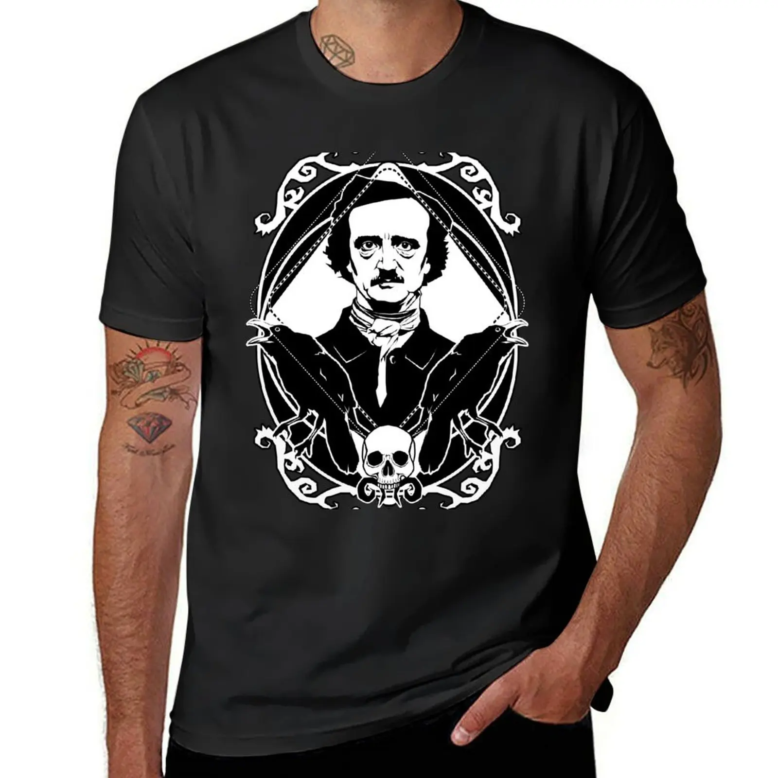 Edgar Allan Poe - The king of macabre T-Shirt sports fans tops blacks Aesthetic clothing Men's t-shirts