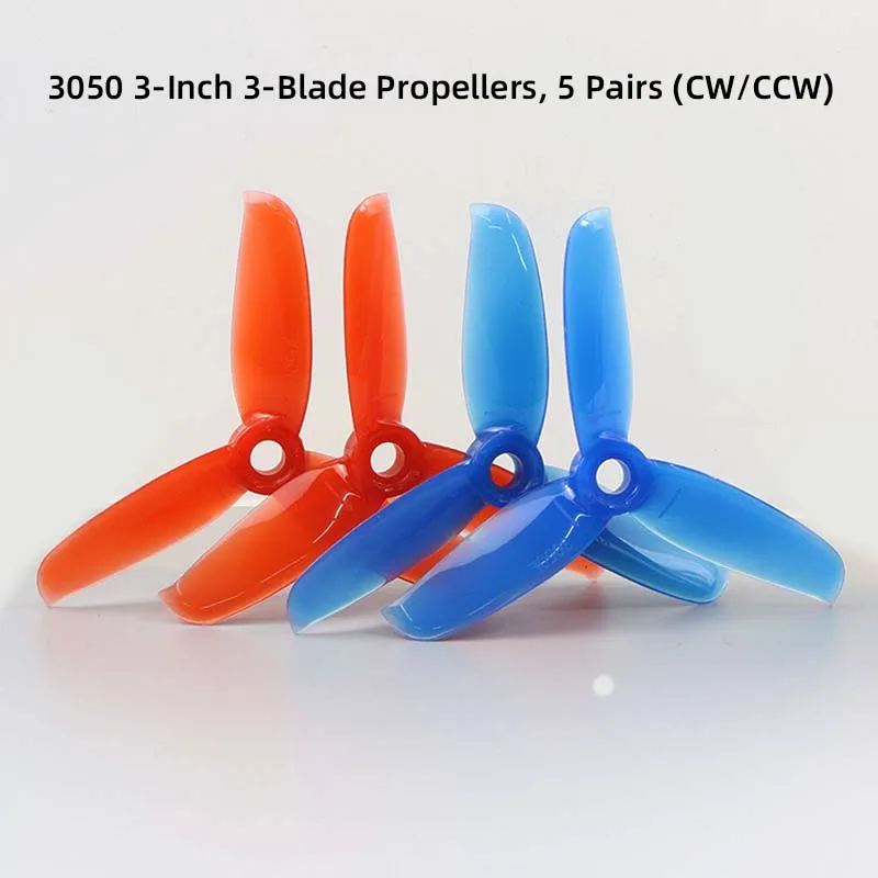 3050 3 Inch Propellers, 5CW 5CCW for 130/140 Mini FPV Drone, 1306 1406 1506 Motors