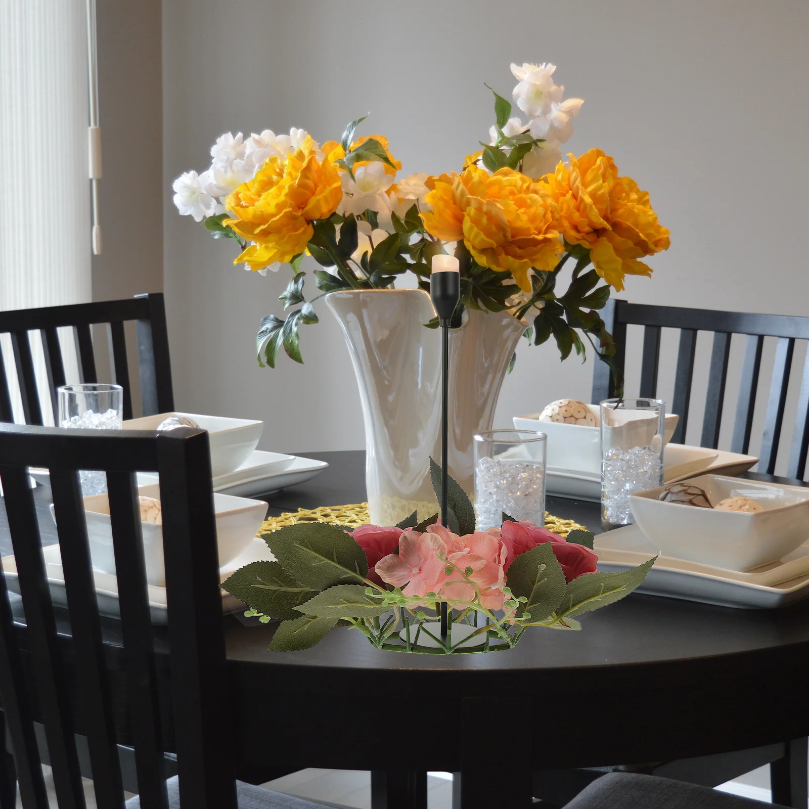 

Safe Material Rose Wreath Rings Elegance Fashion Home Party Decor Unforgettable with Friends Family Gift