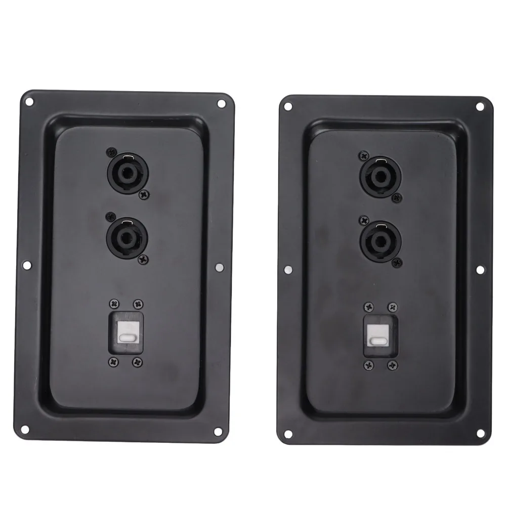 

2PCS Iron Speaker Wiring Back Panel Back Panel Design Audio Junction Box for 715 725 Stage Speakers